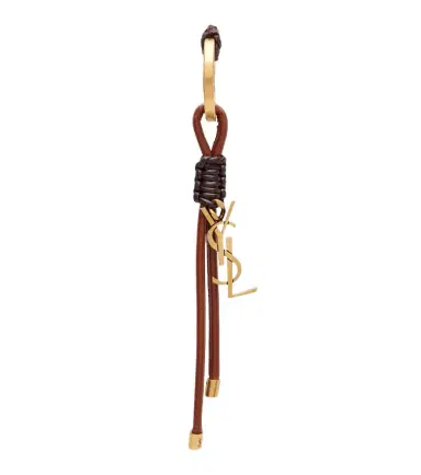 Saint Laurent Cassandre leather keyring | Thumbnail 1