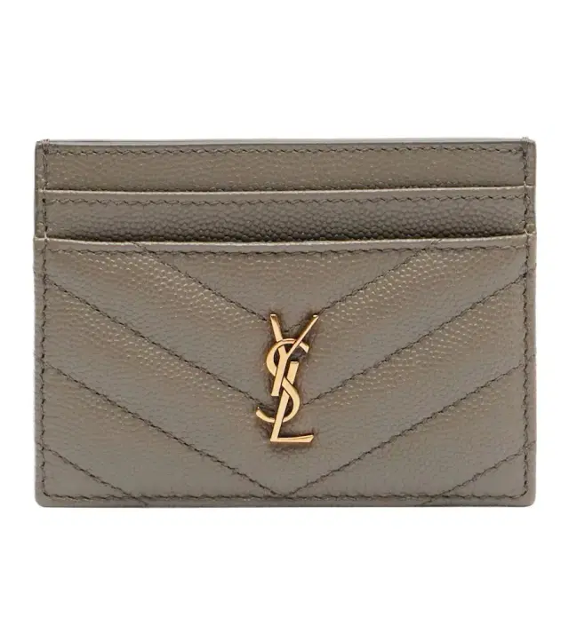 Saint Laurent Cassandre matelassé leather card holder