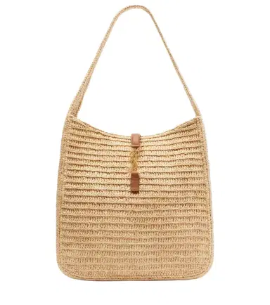 Saint Laurent Le 5 à 7 Large raffia shoulder bag | Thumbnail 1