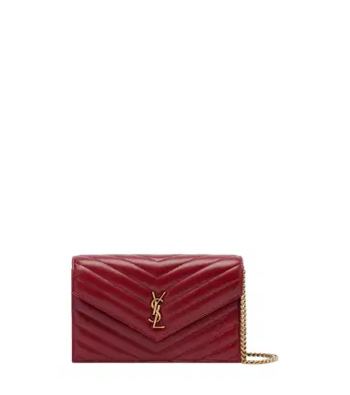 Saint Laurent Cassandre leather wallet on chain | Thumbnail 1 Saint Laurent Cassandre leather wallet on chain | Thumbnail 1