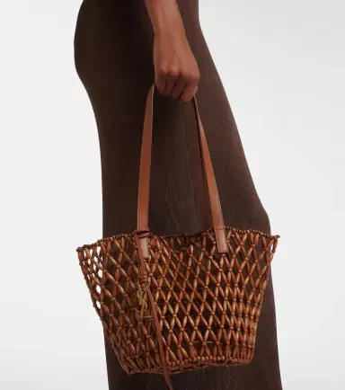 Saint Laurent Panier Small wooden basket bag | Thumbnail 7 Saint Laurent Panier Small wooden basket bag | Thumbnail 7