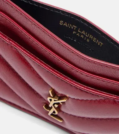 Saint Laurent Cassandre matelassé leather card holder | Thumbnail 3 Saint Laurent Cassandre matelassé leather card holder | Thumbnail 3
