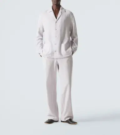 God’s True Cashmere Affirmations cashmere pajama pants with moonstone | Thumbnail 4
