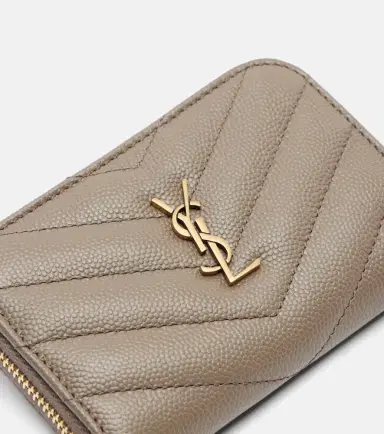 Saint Laurent Cassandre quilted leather card case | Thumbnail 2