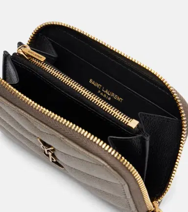 Saint Laurent Cassandre quilted leather card case | Thumbnail 3