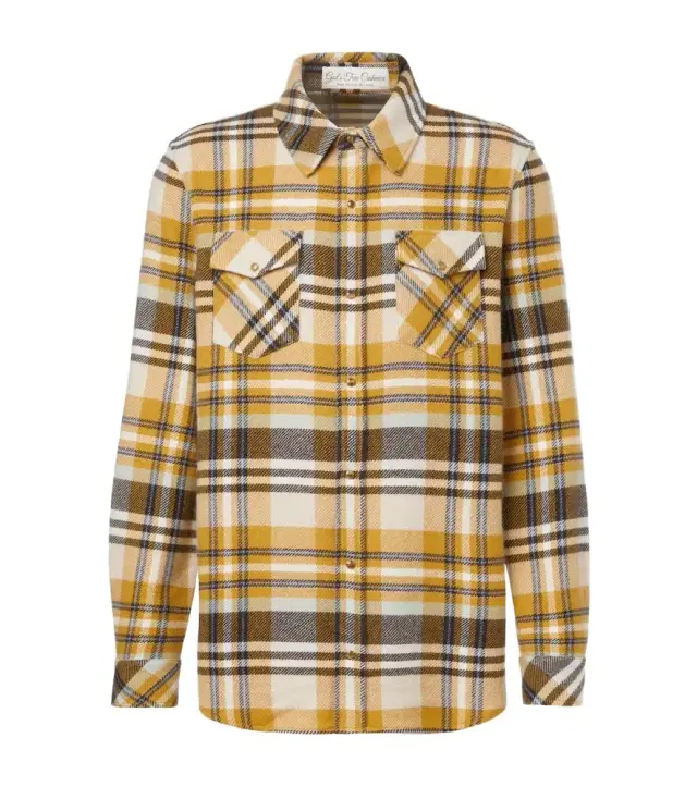 God's True Cashmere Abundance cashmere shirt with tiger eye