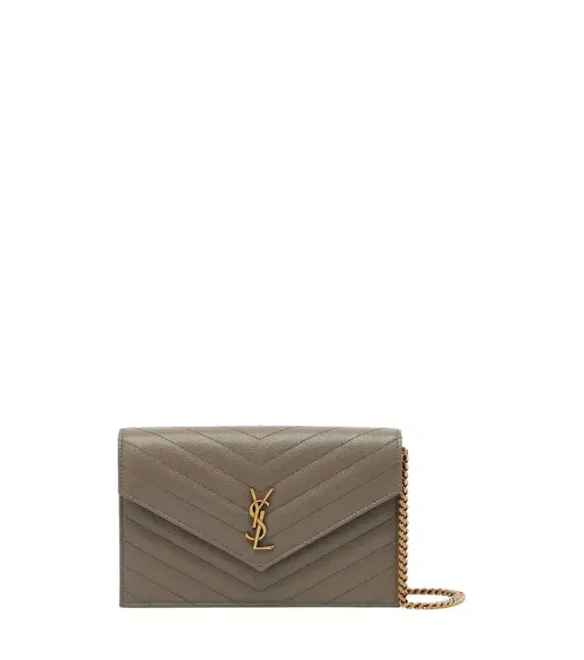 Cassandre matelassé leather wallet on chain