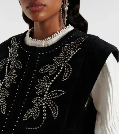 Isabel Marant Poppy embellished vest | Thumbnail 2 Isabel Marant Poppy embellished vest | Thumbnail 2