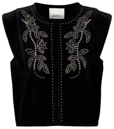 Isabel Marant Poppy embellished vest | Thumbnail 1 Isabel Marant Poppy embellished vest | Thumbnail 1