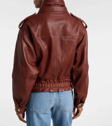 Isabel Marant Aneli leather bomber jacket | Thumbnail 2 Isabel Marant Aneli leather bomber jacket | Thumbnail 2