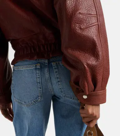 Isabel Marant Aneli leather bomber jacket | Thumbnail 3 Isabel Marant Aneli leather bomber jacket | Thumbnail 3