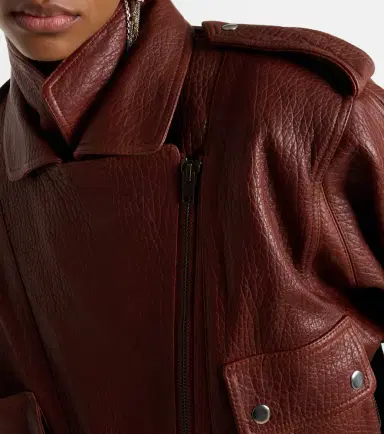 Isabel Marant Aneli leather bomber jacket | Thumbnail 6 Isabel Marant Aneli leather bomber jacket | Thumbnail 6