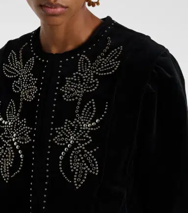 Isabel Marant Pietra embellished cotton jacket | Thumbnail 2