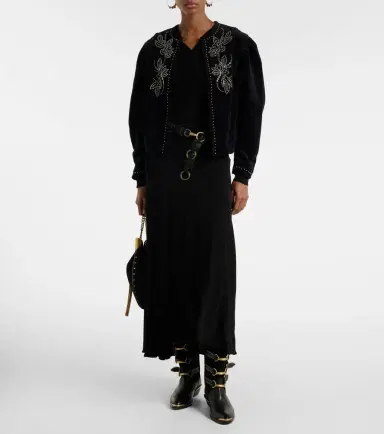 Isabel Marant Pietra embellished cotton jacket | Thumbnail 6