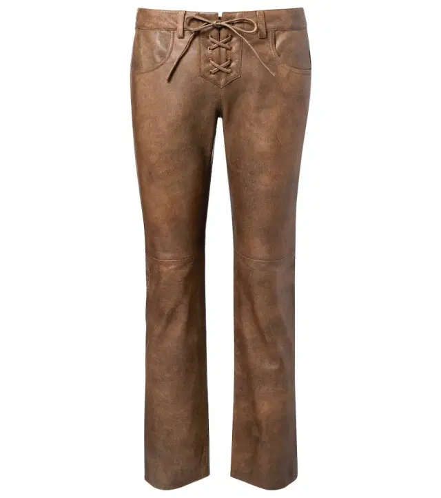 Isabel Marant Vanel leather straight pants