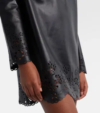 Isabel Marant Nala laser-cut leather minidress | Thumbnail 4