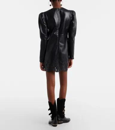 Isabel Marant Nala laser-cut leather minidress | Thumbnail 5