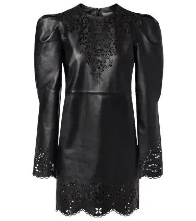 Isabel Marant Nala laser-cut leather minidress | Thumbnail 1