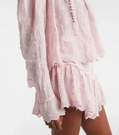 Isabel Marant Zelly embroidered cotton and silk blouse | Thumbnail 3 Isabel Marant Zelly embroidered cotton and silk blouse | Thumbnail 3