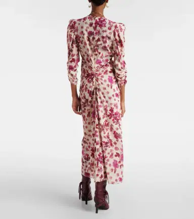 Isabel Marant Albini floral silk-blend midi dress | Thumbnail 2