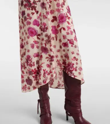 Isabel Marant Albini floral silk-blend midi dress | Thumbnail 5