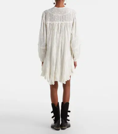 Isabel Marant Zame embroidered cotton and silk minidress | Thumbnail 5 Isabel Marant Zame embroidered cotton and silk minidress | Thumbnail 5