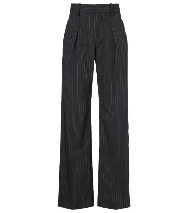 Isabel Marant Pinstriped wool-blend straight pants