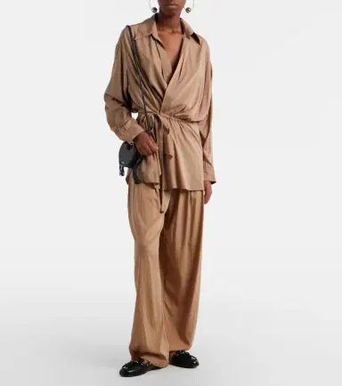Isabel Marant Inaya layered wide-leg pants | Thumbnail 4 Isabel Marant Inaya layered wide-leg pants | Thumbnail 4