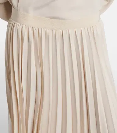 Isabel Marant Felixa plissé crêpe midi skirt | Thumbnail 5