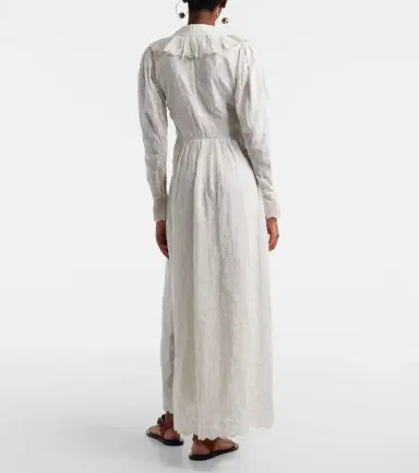 Isabel Marant Zoen floral cotton and silk maxi dress | Thumbnail 3