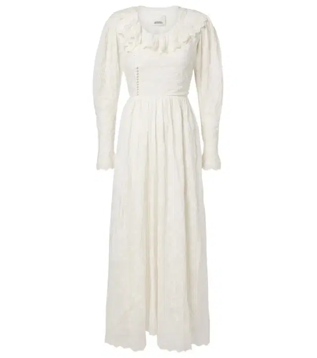 Zoen floral cotton and silk maxi dress