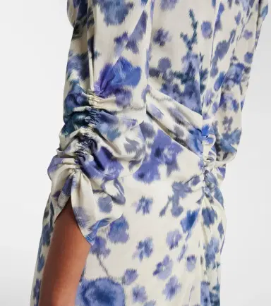 Isabel Marant Albini floral silk-blend midi dress | Thumbnail 3