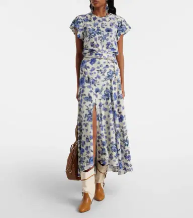 Isabel Marant Sakura floral silk-blend midi skirt | Thumbnail 2