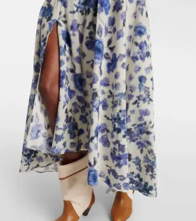 Isabel Marant Sakura floral silk-blend midi skirt | Thumbnail 5