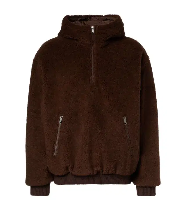 Wool-blend teddy jacket