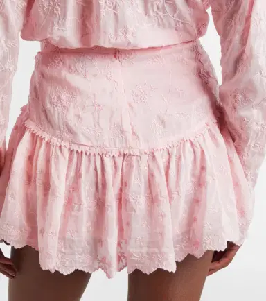 Isabel Marant Embroidered cotton and silk shorts | Thumbnail 2
