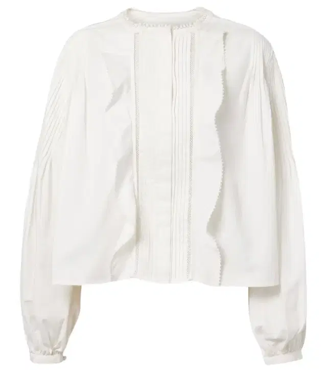 Cubraly ruffled cotton blouse Cubraly ruffled cotton blouse