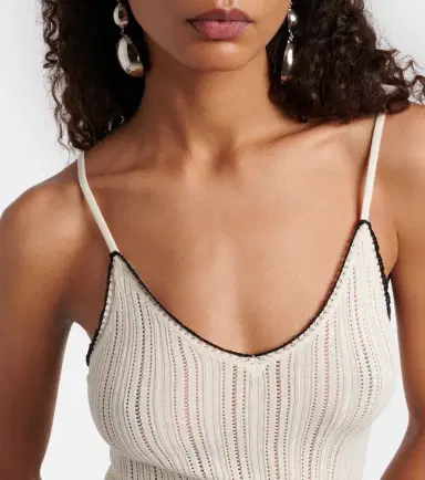 Isabel Marant India pointelle silk and cotton camisole | Thumbnail 2 Isabel Marant India pointelle silk and cotton camisole | Thumbnail 2