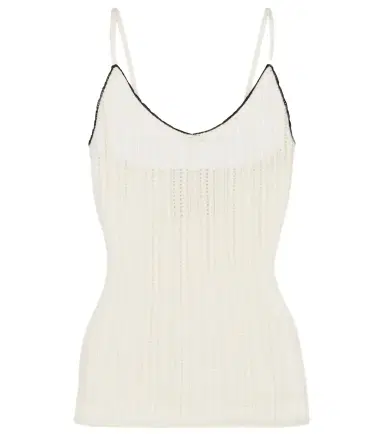 Isabel Marant India pointelle silk and cotton camisole | Thumbnail 1 Isabel Marant India pointelle silk and cotton camisole | Thumbnail 1