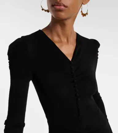 Isabel Marant Nejma gathered midi dress | Thumbnail 4 Isabel Marant Nejma gathered midi dress | Thumbnail 4