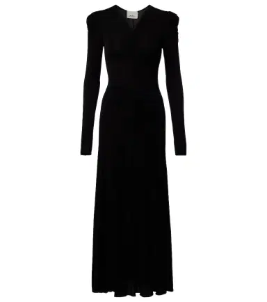 Isabel Marant Nejma gathered midi dress | Thumbnail 1 Isabel Marant Nejma gathered midi dress | Thumbnail 1