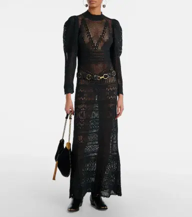 Isabel Marant Dione open-knit maxi dress | Thumbnail 7