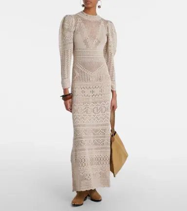 Isabel Marant Dione open-knit maxi dress | Thumbnail 3