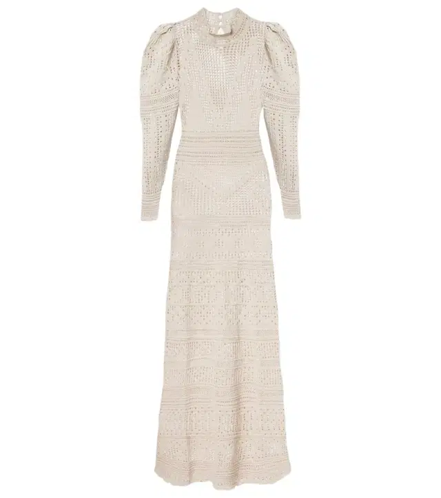 Dione open-knit maxi dress