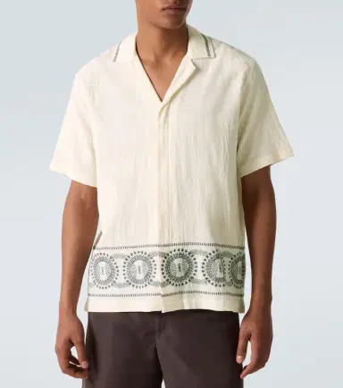 Orlebar Brown Maitan printed cotton bowling shirt | Thumbnail 4 Orlebar Brown Maitan printed cotton bowling shirt | Thumbnail 4