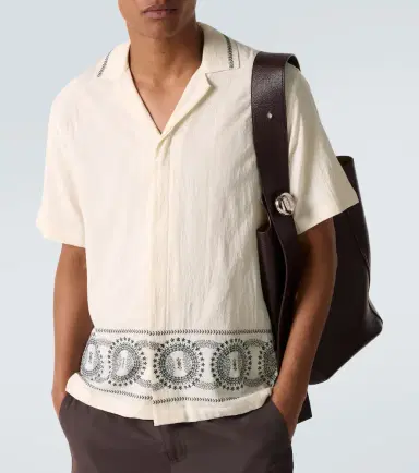 Orlebar Brown Maitan printed cotton bowling shirt | Thumbnail 5 Orlebar Brown Maitan printed cotton bowling shirt | Thumbnail 5