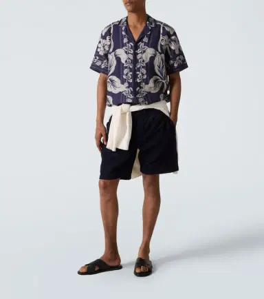 Orlebar Brown Maitan floral linen bowling shirt | Thumbnail 3 Orlebar Brown Maitan floral linen bowling shirt | Thumbnail 3