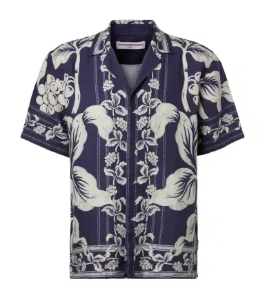 Orlebar Brown Maitan floral linen bowling shirt | Thumbnail 1 Orlebar Brown Maitan floral linen bowling shirt | Thumbnail 1