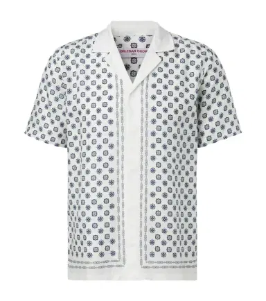 Orlebar Brown Maitan printed bowling shirt | Thumbnail 1