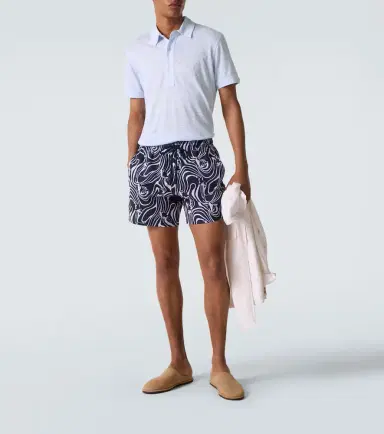 Orlebar Brown Sebastian linen polo shirt | Thumbnail 3
